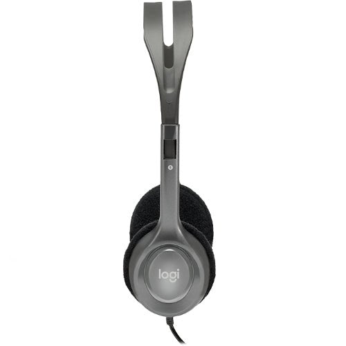 (LS) Logitech H110 Stereo Headset Over-the-head Headphones 3.5mm Versatile Adjustable Microphone for PC Mac - Leader Electronics