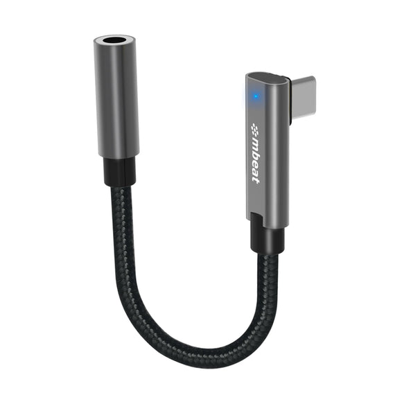 (LS)mbeat® Elite USB-C to 3.5mm Audio Adapter - Add Headphone Audio Jack to USB-C Computers, Laptops, Notebooks, Tablets, Smartphones - Space Grey - Leader Electronics