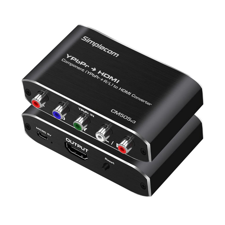 (LS)Simplecom CM505v3 Component (YPbPr + Stereo R/L) to HDMI Converter Full HD 1080p - Leader Electronics