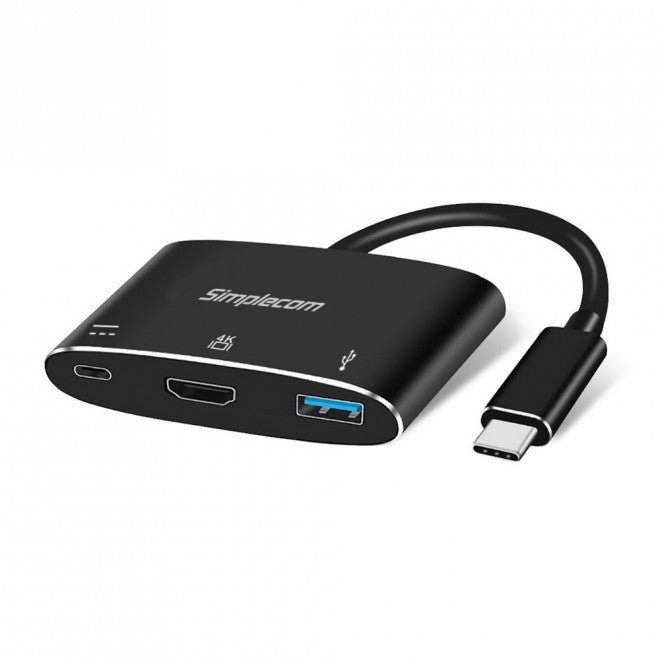 (LS)Simplecom DA310 USB 3.1 Type C to HDMI USB 3.0 Adapter with PD Charging (Support DP Alt Mode and Nintendo Switch) - Leader Electronics