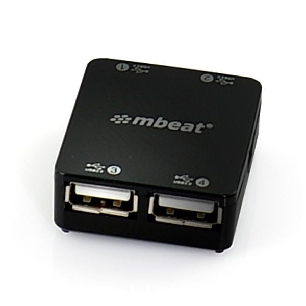 mbeat® 4 Port USB 2.0 Hub - USB 2.0 Plug and Play/ High Speed Interface/ Ideal for Notbook/PC/MAC users USB 2.0 Speed up to 480Mbps Weight: 22g - Leader Electronics