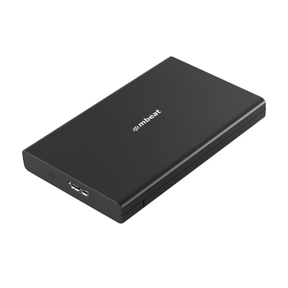 mbeat® A2 Slim Tool-Free USB 3.0 2.5' SATA HDD Enclosure - Black USB Port: USB 3.0 Product Weight: 35g Maximum up to 5Gbp Product Weight: 35g - Leader Electronics