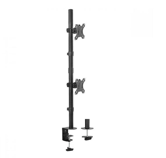 mbeat® activiva Dual-Screen Articulating Vertical Monitor Arm is designed for ultimate workspace efficiency and ergonomic comfort - Leader Electronics