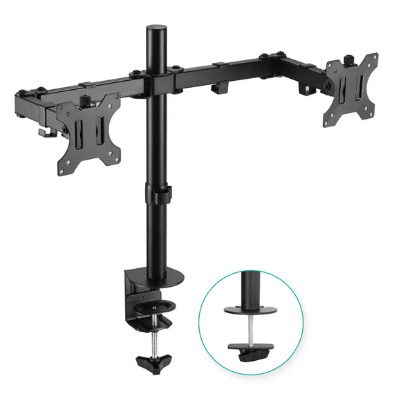 mbeat® activiva ErgoLife Dual Monitor Screen Double Joint Monitor Arm Detachable VESA 360° Rotary Two Mounting Options Net Weight: 4.3kg - Leader Electronics