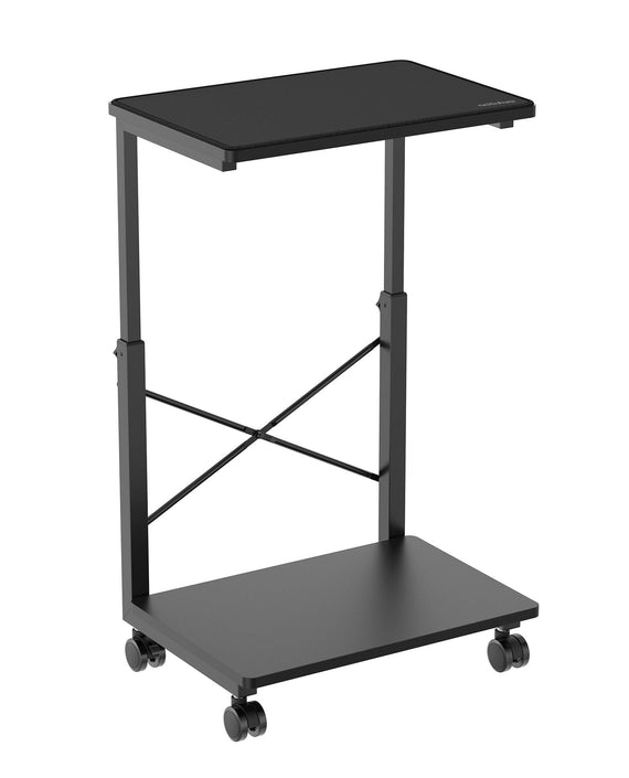 mbeat® activiva Height Adjustable PC & Printer Storage Stand Black Adjustable Shelf Height: 55/60/65/70/75/80/85cm Package Weight: 8.10kg - Leader Electronics
