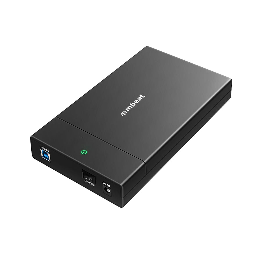 mbeat® C1 Tool-Free USB 3.0 3.5' & 2.5' SATA HDD Enclosure - Black Data Speed: Maximum up to 5Gbp Product Weight: 121g DC Power: +12V/2A Power Supply - Leader Electronics