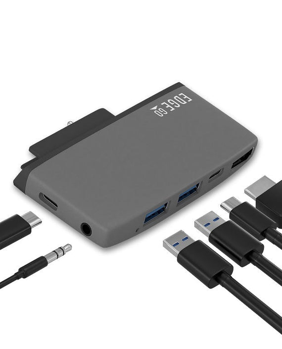 mbeat® Edge Go Multifunction USB- C Hub for Microsoft Surface Go （USB 3.0 Data x 2, USB-C Data x 1, HDMI, 3.5mm Audio, USB-C PD pass through charge) - Leader Electronics