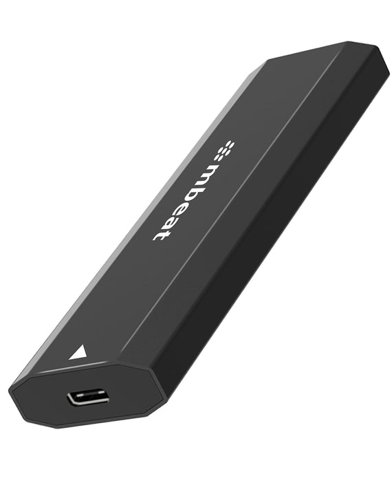 mbeat® Elite USB-C to M.2 SSD Enclosure - Pocket Size, Ultra Durable, Supports M Key, B+M Key SSD Size 2230, 2242, 2260, 2280, NVME, SATA, 50cm Cable - Leader Electronics