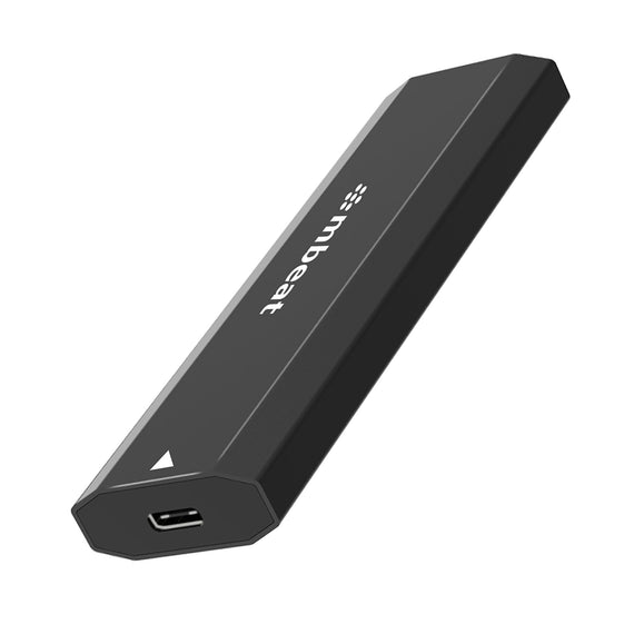 mbeat® Elite USB-C to M.2 SSD Enclosure - Pocket Size, Ultra Durable, Supports M Key, B+M Key SSD Size 2230, 2242, 2260, 2280, NVME, SATA, 50cm Cable - Leader Electronics