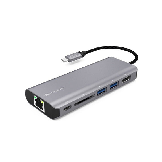 mbeat® Elite USB Type-C Multifunction Dock - USB-C/4k HDMI/LAN/Card Reader/Aluminum Casing/Compatible with MAC/Desktop PC Notebook Laptop Devices - Leader Electronics