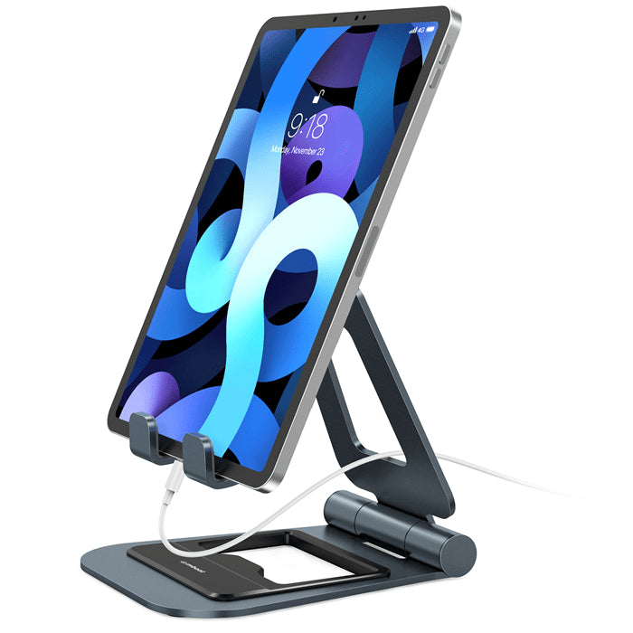 mbeat® Stage S4 Mobile Phone and Tablet Stand Optimised Comfort Space Saving Portability Material: Aluminium alloy, ABS plastic Product Weight: 350g - Leader Electronics