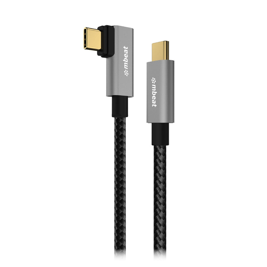mbeat® Tough Link 1.8m L-Shape USB 3.2 Gen2 USB-C Cable - Space Grey Data Transfer Rate: Maximum 10Gbps Video Resolution: Maximum 4K/60Hz Weight 85g - Leader Electronics
