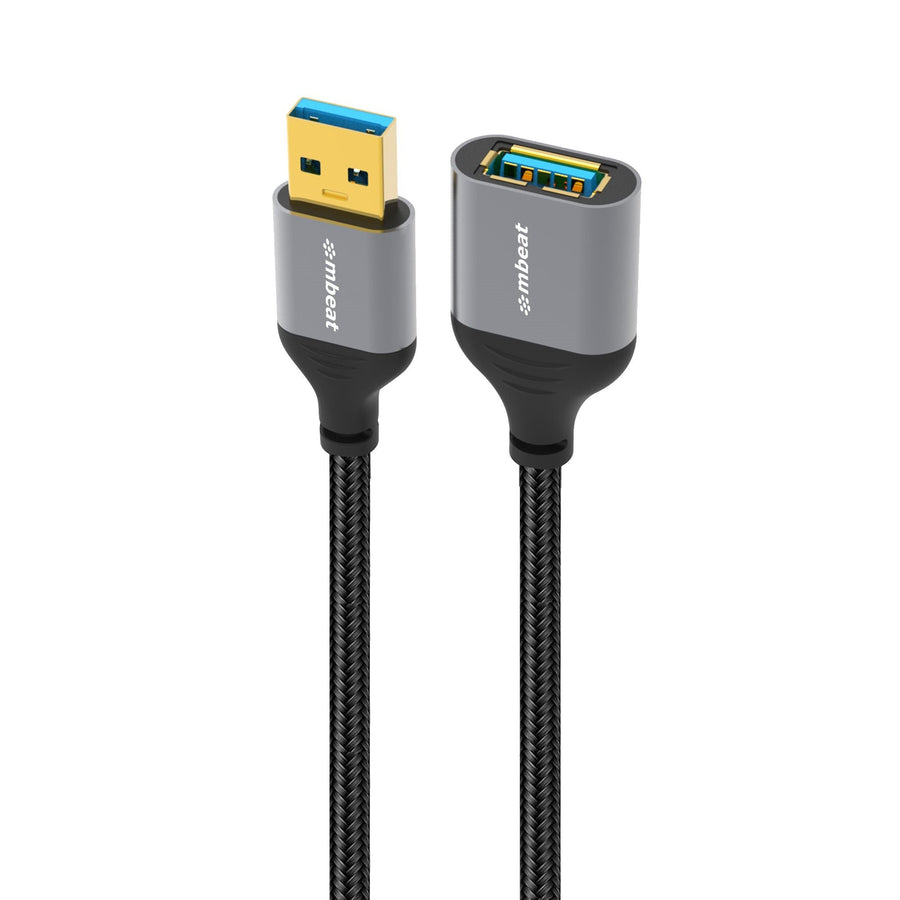mbeat® Tough Link 1.8m USB 3.0 to USB 3.0 Extension Cable Plug-and-Play Adaptive Practicality Speed: 5Gbps Package Weight: 96g - Leader Electronics
