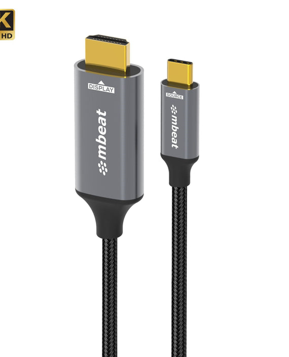 mbeat® Tough Link 8K 1.8m USB-C to HDMI Cable Host Interface: USB-C Output Interface: HDMI USBC-C HDMI Package Weight: 101.3g - Leader Electronics