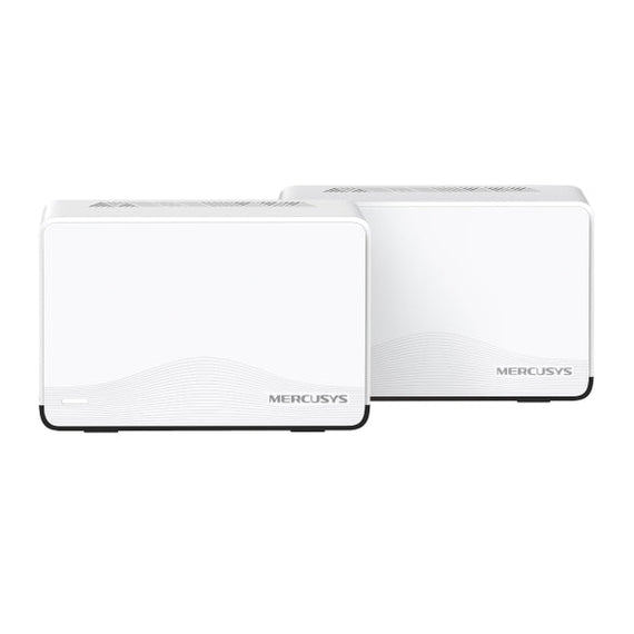 Mercusys Halo H27BE(2-pack) BE3600 Whole Home Mesh Wi-Fi 7 System, 688 Mbps at 2.4 GHz, 2880 Mbps at 5 GHz, MLO, 4096-QAM, OFDMA, EHT160 on 5GHz - Leader Electronics