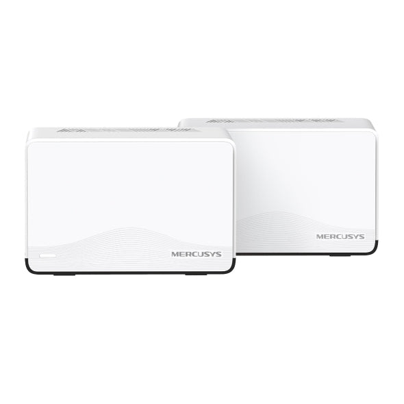 Mercusys Halo H27BE(2-pack) BE3600 Whole Home Mesh Wi-Fi 7 System, 688 Mbps at 2.4 GHz, 2880 Mbps at 5 GHz, MLO, 4096-QAM, OFDMA, EHT160 on 5GHz - Leader Electronics