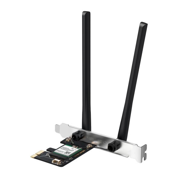 Mercusys MA80XE AX3000 Wi-Fi 6 Bluetooth 5.2 PCIe Adapter, 2402Mbps @5 GHz, 574Mbps @2.4GHz - Leader Electronics