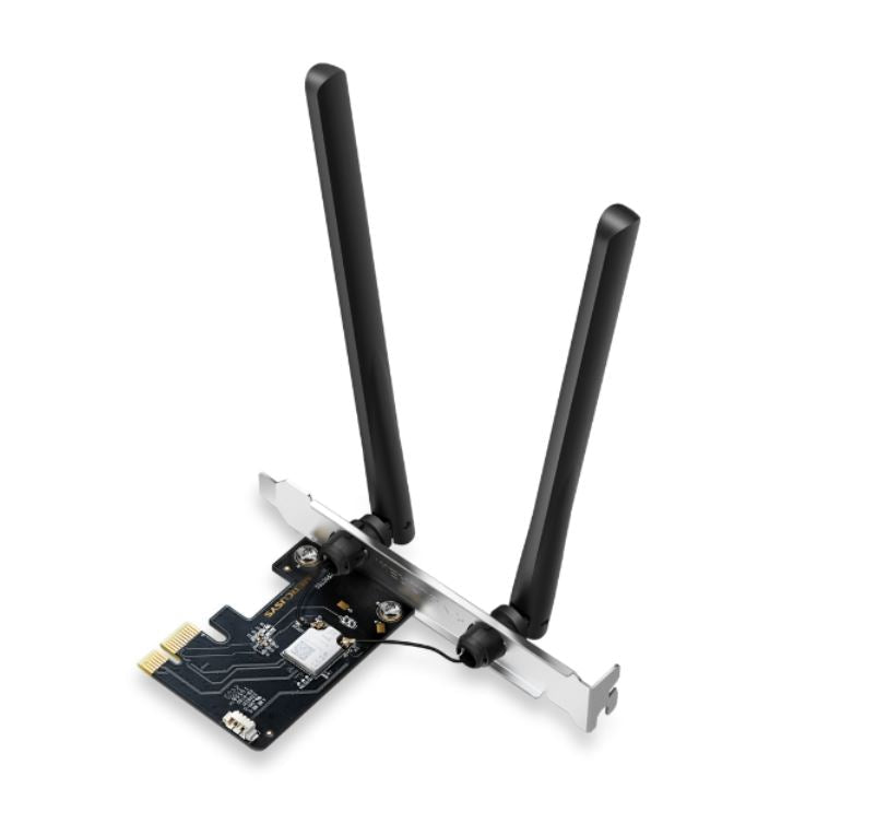 Mercusys MA86XE AXE5400 Wi-Fi 6E Bluetooth 5.2 PCIe Adapter, 2402Mbps @6GHz,2402Mbps @5GHz, 574Mbps@2.4GHz - Leader Electronics