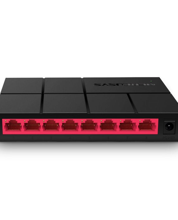 Mercusys MS108G 8-Port Gigabit Desktop Switch, 8x Gigabit Ports, Compact Design, Plug N Play, Green Ethernet Technology - Leader Electronics