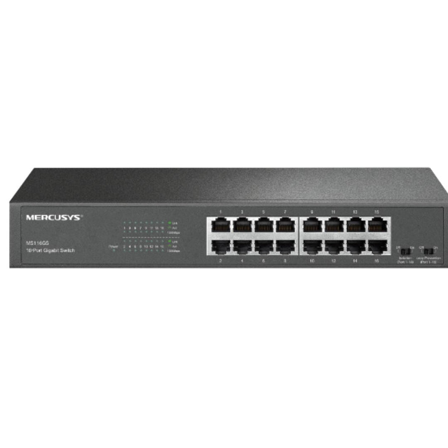 Mercusys MS116GS 16-Port Gigabit Desktop/Rackmount Switch - Leader Electronics