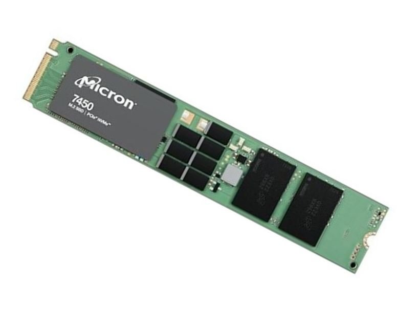 Micron 7450 Pro 3.84TB Gen4 NVMe Enterprise SSD M.2 5000/2500 MB/s R/W 735K/160K IOPS 25700TBW 1DWPD 2M hrs MTTF Server Data Centre 5yrs >1.92TB - Leader Electronics