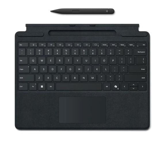 Microsoft Surface Pro 8/9/X/10/11 Business Signature Mechanical & Backlit Key Large Type cover Keyboard Black with Slim Pen - Leader Electronics