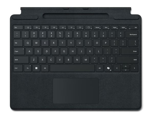 Microsoft Surface Pro Signature Keyboard Black Microsoft Cover port compatible Pro 11 Pro 10 Surface Pro 9 Surface Pro 8 Surface Pro X -No Pen - Leader Electronics