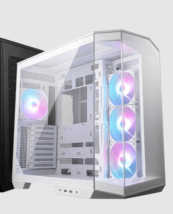 MSI MAG PANO 100R PZ WHITE Micro ATX Case, 2 x USB 5Gbps , 1x USB C 20Gbps, 1 x Audio-Out / Mic,, 3x 2.5', 2x 3.5', Micro ATX / Mini ITX(NEW) - Leader Electronics