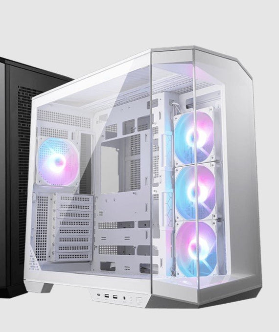 MSI MAG PANO 100R PZ WHITE Micro ATX Case, 2 x USB 5Gbps , 1x USB C 20Gbps, 1 x Audio-Out / Mic,, 3x 2.5', 2x 3.5', Micro ATX / Mini ITX(NEW) - Leader Electronics