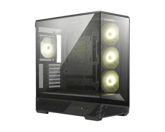 MSI MAG PANO 130R PZ -BLACK – ATX/mATX/ITX, 400mm GPU, 165mm CPU, 7 slots, 6×120mm, 360 rad top/side, 2×USB-A, 1×USB-C 20Gbps, 460×232×490mm, 8.37kg - Leader Electronics