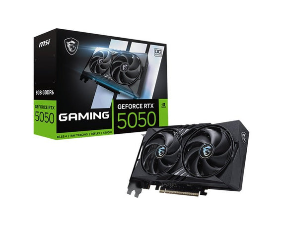 MSI nVidia GeForce RTX 5050 8G GAMING OC, Boost: 22632 MHz, CUDA 2560 Units, 8GB GDDR6, HDMI™ x 1 (embargo) - Leader Electronics