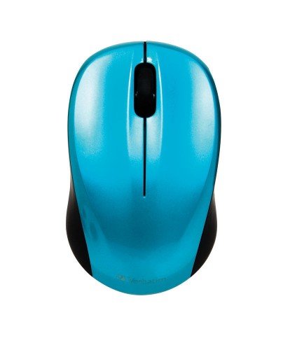 **ON SPECIAL** Verbatim GO Nano Caribbean Blue Mouse Wireless 2.4GHz Wireless Optical, Ultra Compact, 3 Buttons, 1600dpi, Nano Receiver - Leader Electronics
