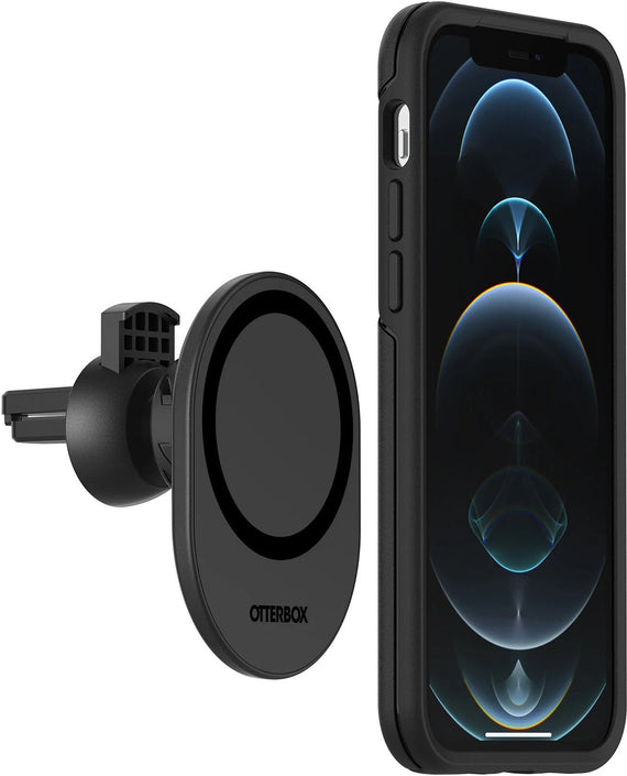OtterBox Car Vent Mount for MagSafe Black - (78-80445), Adjustable Mount, Strong Magnetic Alignment, Holds Phone Securely, 2 Years Warranty - Leader Electronics
