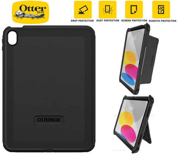 OtterBox Defender Apple iPad (11.0') 11th Gen (A16) / iPad 10th Gen (10.9') Case Black - (77-89953), DROP+ 2X Military Standard, 7 Years Warranty - Leader Electronics