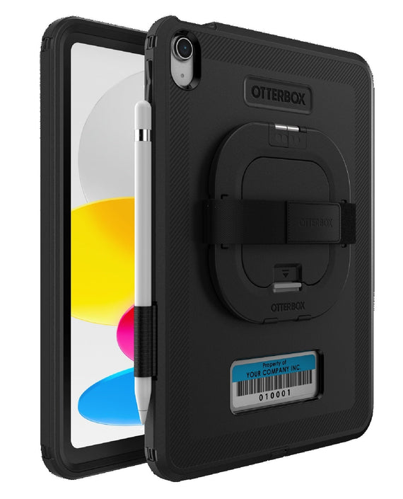 OtterBox Defender Apple iPad (11.0') 11th Gen (A16) / iPad 10th Gen(10.9') Case with Handstrap Black- No Retail Packaging (77-95020), 7 Years Warranty - Leader Electronics