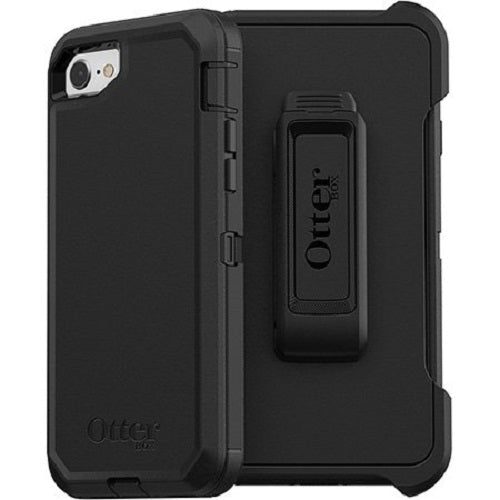 OtterBox Defender Apple iPhone SE (3rd & 2nd Gen) and iPhone 8/7 Case Black-(77-56603), DROP+ 4X Military Standard, Included Holster, 7 Years Warranty - Leader Electronics