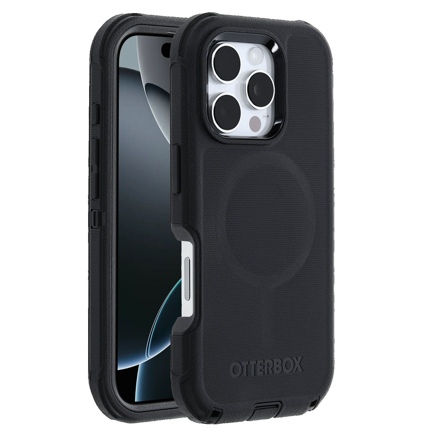 OtterBox Defender MagSafe Apple iPhone 16 Pro Max (6.9') Case Black - (77-95989), DROP+ 7X Military Standard, Tri-Layer,Port Covers, 7 Years Warranty - Leader Electronics