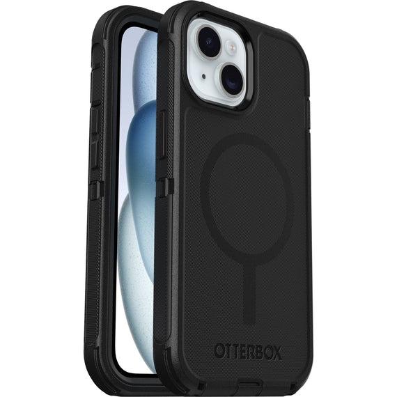 OtterBox Defender MagSafe Apple iPhone 16e/ iPhone 15/ iPhone 14/ iPhone 13 (6.1') Case Black- (77-97534), DROP+ 7X Military Standard,7 Years Warranty - Leader Electronics