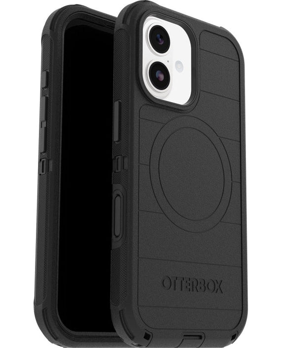 OtterBox Defender Pro MagSafe Apple iPhone 17 (6.3') Case Black - (77-98354), DROP+ 7X Military Standard, Tri-Layer, Port Covers, 7 Years Warranty - Leader Electronics