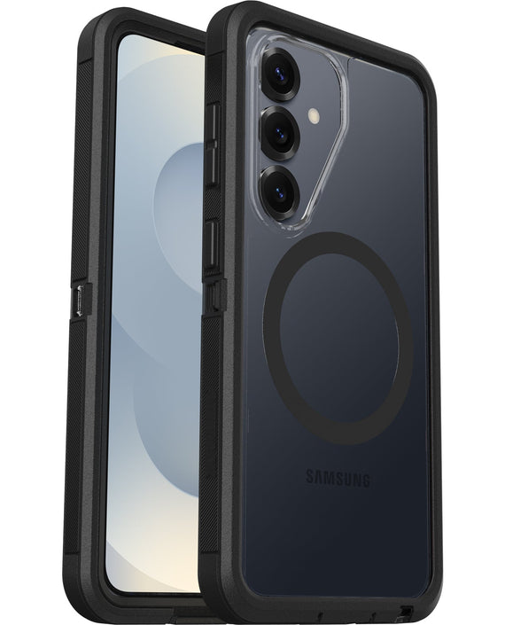 OtterBox Defender Pro XT Clear Samsung Galaxy S26 5G (6.3') Case Dark Side (Clear/Black) - (77-99898), DROP+ 7X Military Standard, 7 Years Warranty - Leader Electronics