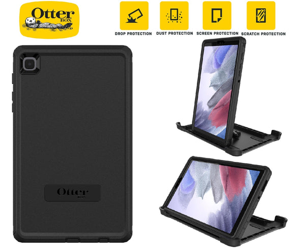 OtterBox Defender Samsung Galaxy Tab A7 Lite (8.7') Case Black - (77-83087), DROP+ 2X Military Standard, Built-in Screen Protection - Leader Electronics