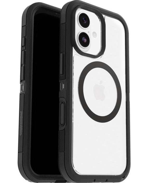 OtterBox Defender XT Pro MagSafe Apple iPhone 17 (6.3') Case Dark Side (Clear/Black) - (77-98480), DROP+ 7X Military Standard, 7 Years Warranty - Leader Electronics
