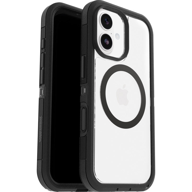 OtterBox Defender XT Pro MagSafe Apple iPhone 17 (6.3') Case Dark Side (Clear/Black) - (77-98480), DROP+ 7X Military Standard, 7 Years Warranty - Leader Electronics