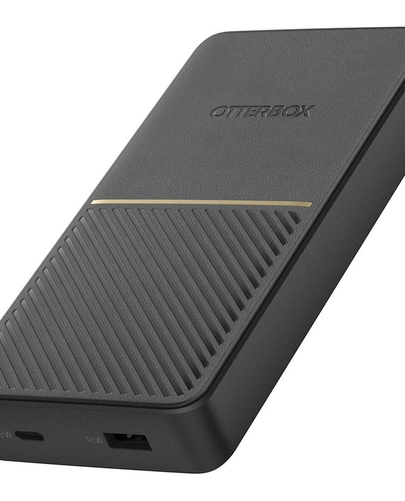 OtterBox Fast Charge Power Bank 20K mAh - Black (78-80642), Dual Port USB-C (18W) & USB-A (18W), Includes USB-C Cable (15CM), 2 Years Warranty - Leader Electronics