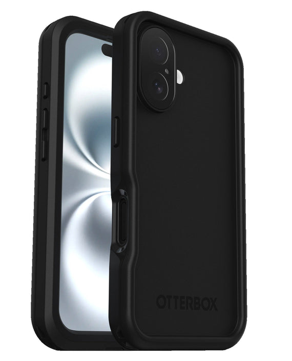 OtterBox FRE MagSafe Apple iPhone 16 (6.1') Case Black - (77-96144), DROP+ 5X Military Standard,2M IP68,Built-In Screen Protector, 7 Years Warranty - Leader Electronics