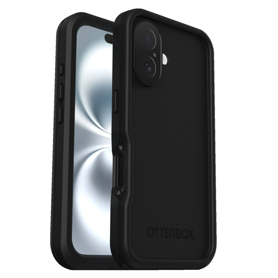 OtterBox FRE MagSafe Apple iPhone 16 (6.1') Case Black - (77-96144), DROP+ 5X Military Standard,2M IP68,Built-In Screen Protector, 7 Years Warranty - Leader Electronics