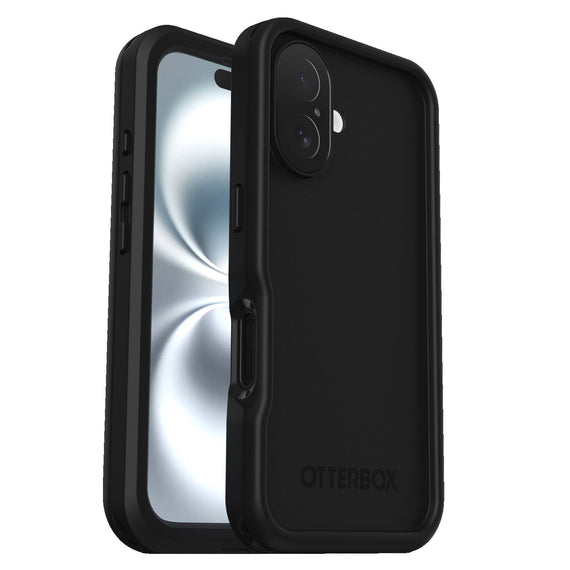 OtterBox FRE MagSafe Apple iPhone 16 (6.1') Case Black - (77-96144), DROP+ 5X Military Standard,2M IP68,Built-In Screen Protector, 7 Years Warranty - Leader Electronics