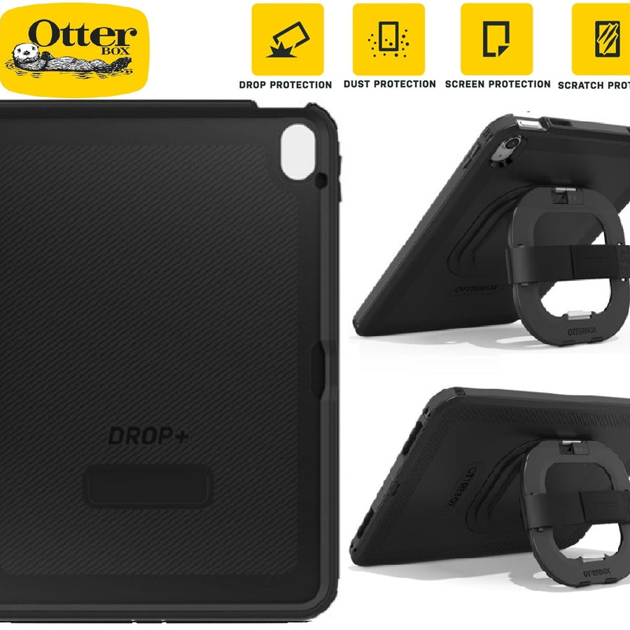 OtterBox Rugged Defender Apple iPad (11') (A16) (11th Gen) / iPad (10.9') (10th Gen) Kickstand Case - Black - No Retail Packaging- (77-90431) - Leader Electronics