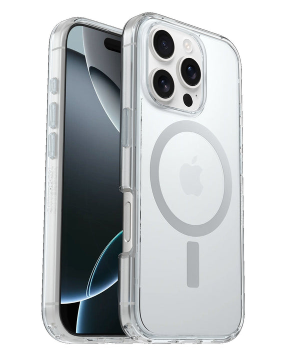 OtterBox Symmetry Clear MagSafe Apple iPhone 16 Pro Max (6.9') Case Clear - (77-96417), Antimicrobial, DROP+ 3X Military Standard, 7 Years Warranty - Leader Electronics