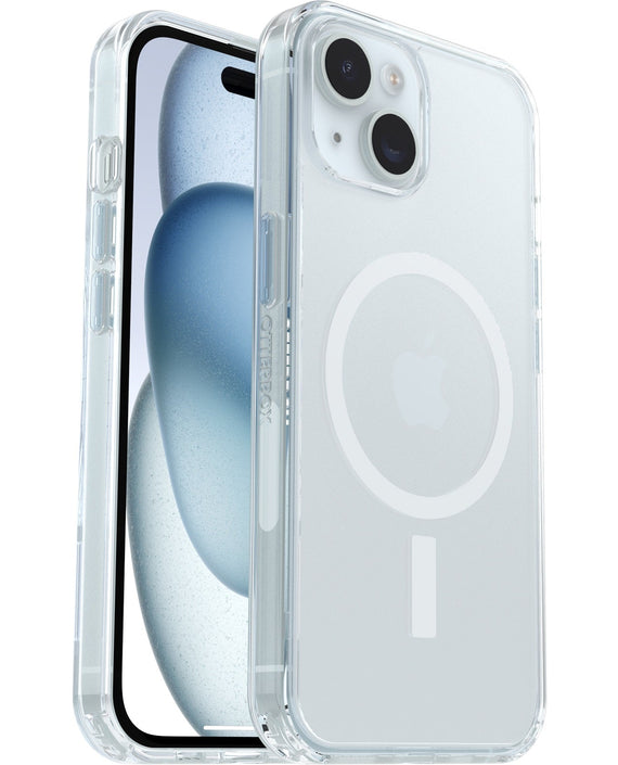 OtterBox Symmetry Clear MagSafe Apple iPhone 16e/ iPhone 15/ iPhone 14/ iPhone 13 (6.1') Case Clear - (77-98189), Antimicrobial, 7 Years Warranty - Leader Electronics